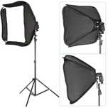 Kit de Estúdio - 1 softbox 60x60 ou 80x80 + 1 tripé de 200cm