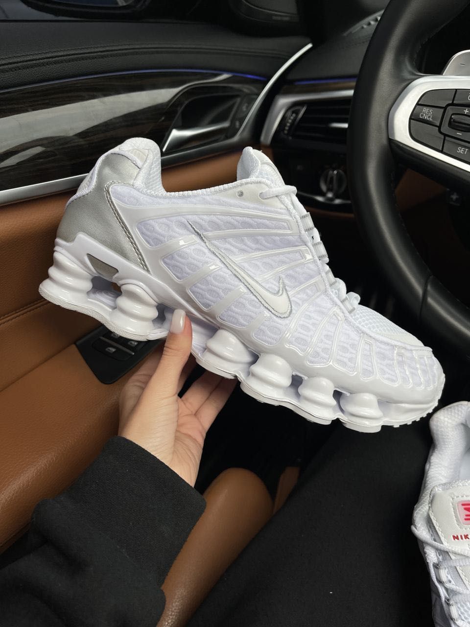 Мужские кроссовки Nike Air Max Shox TL White. Размеры 39-45