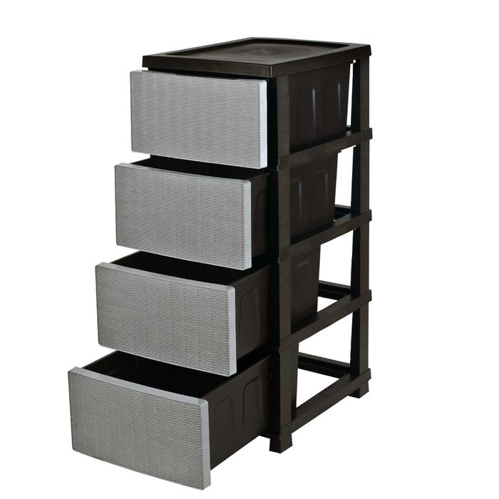 Комод пластиковый, органайзер, плетеный, ротанг для спальни для ванной