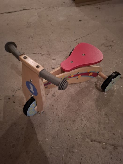 Rowerek biegowy drewniany