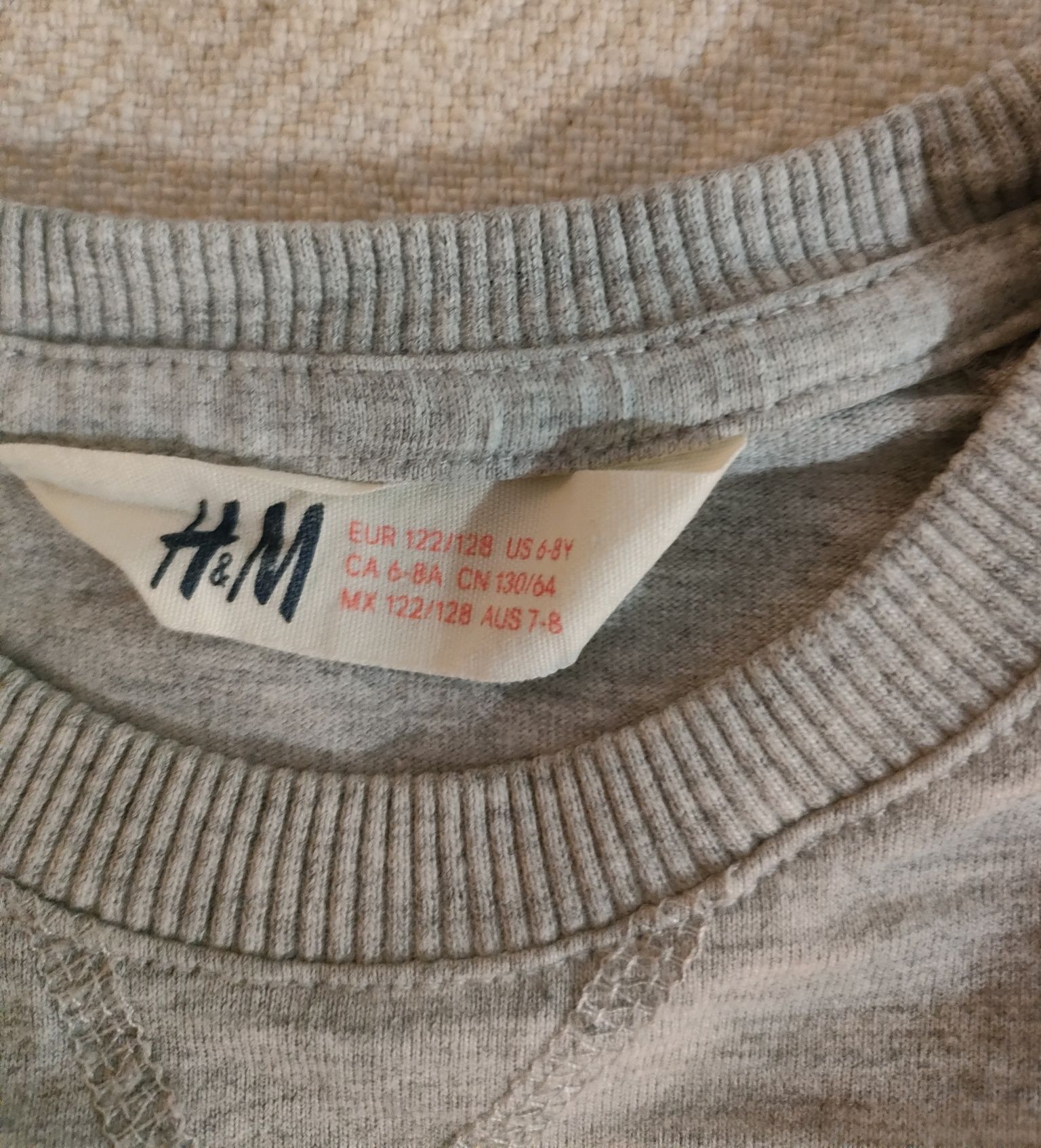 Bluzka chłopięca H&M 122/128 szara