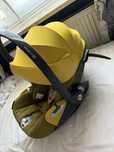Zestaw cybex baza z2 + nosidełko cybex cloud z2 mustard yellow plus