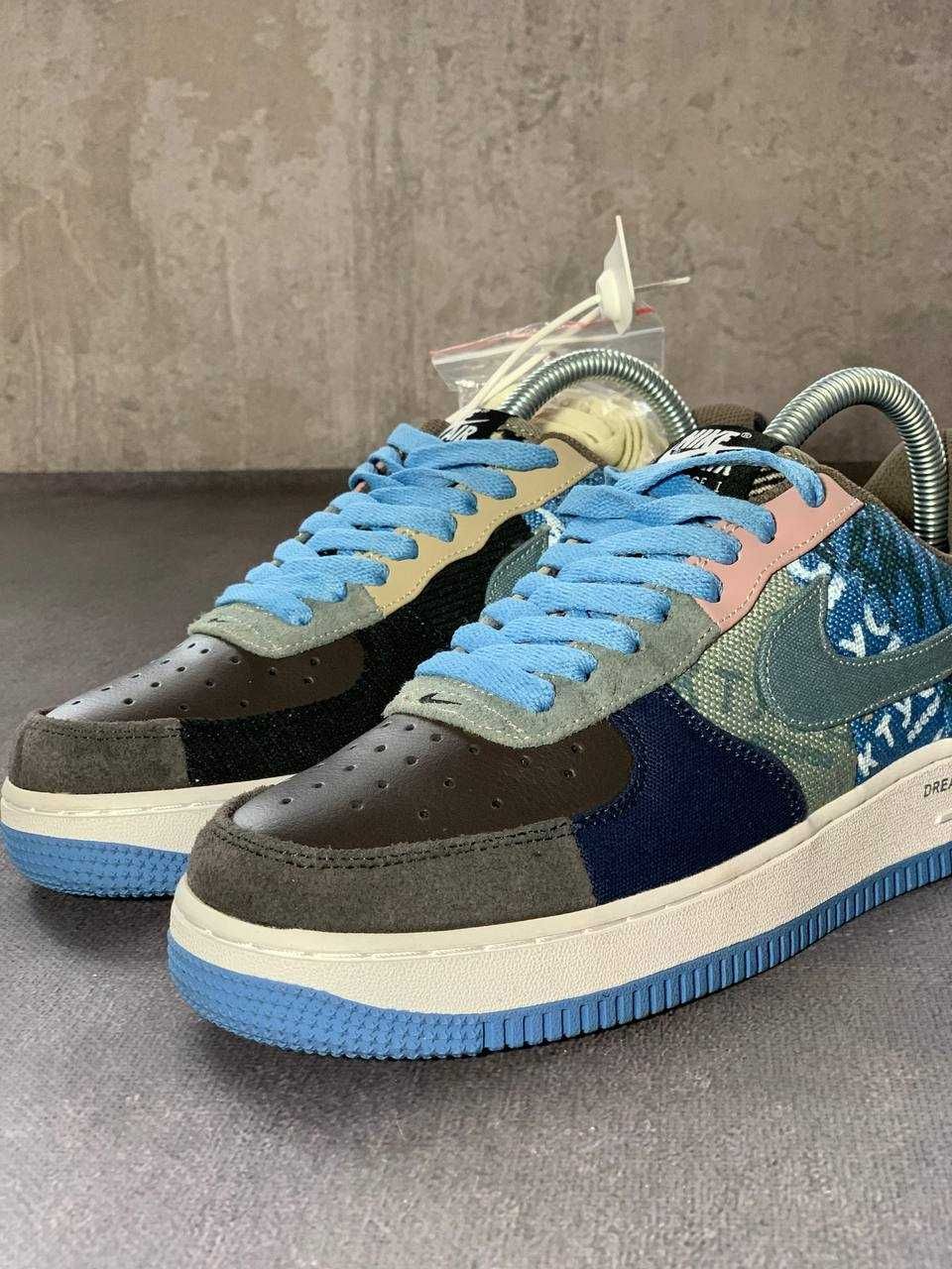 Кросівки nike air force 1 x travis scott navy white Nw0045