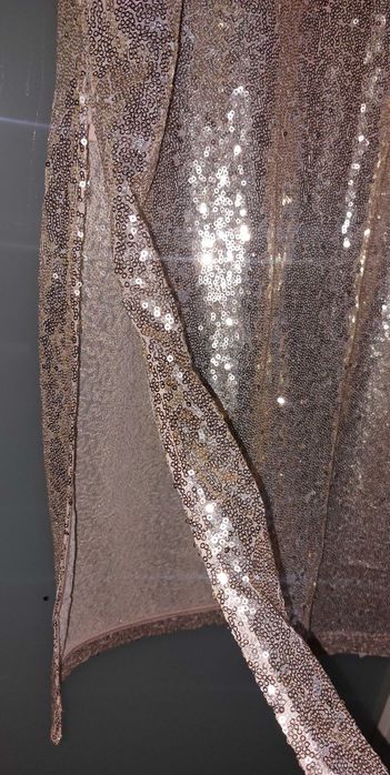 Złota cekinowa spódnica na gumie SINSAY 42/XL