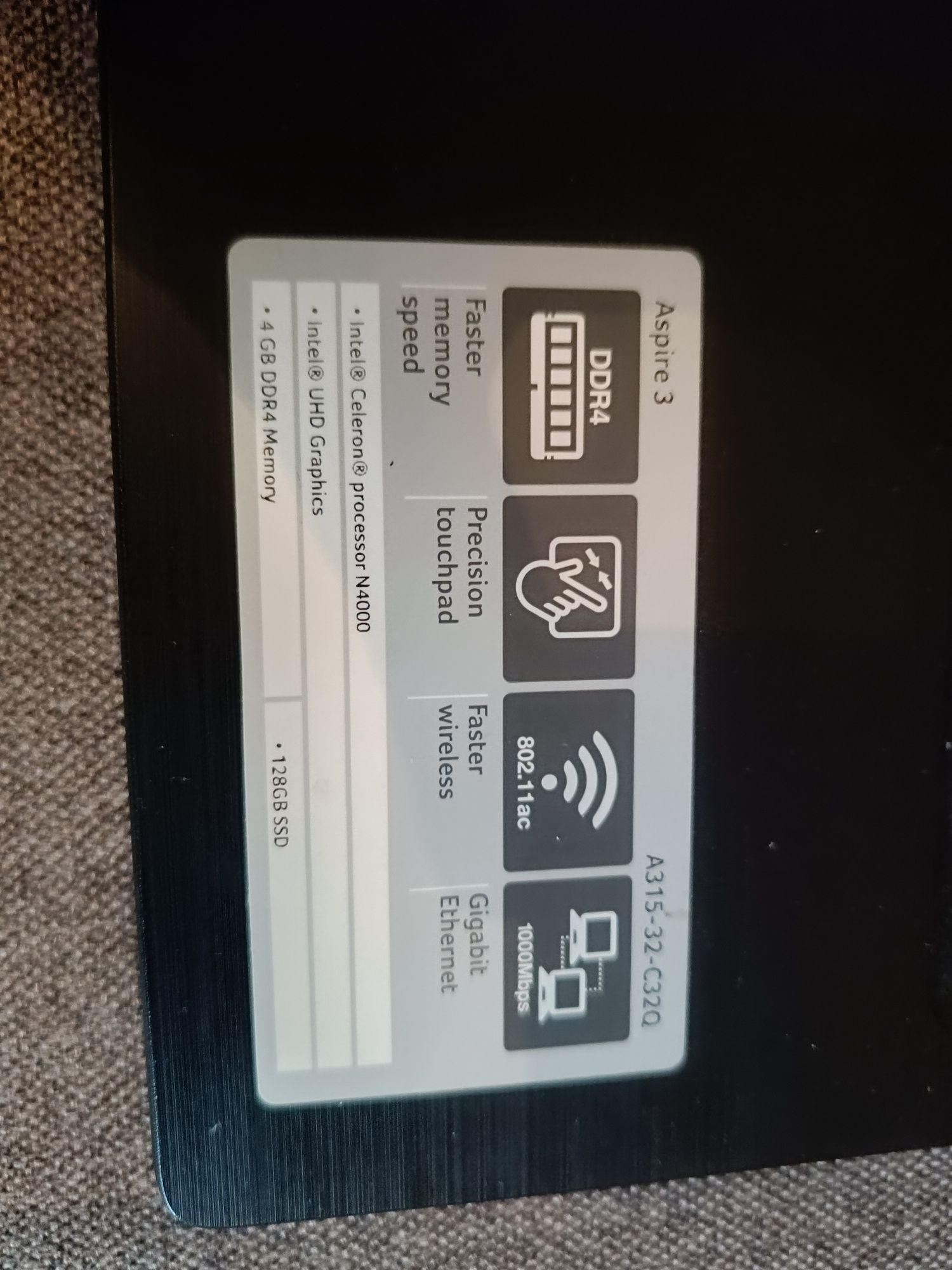 Laptop ACER aspire 3