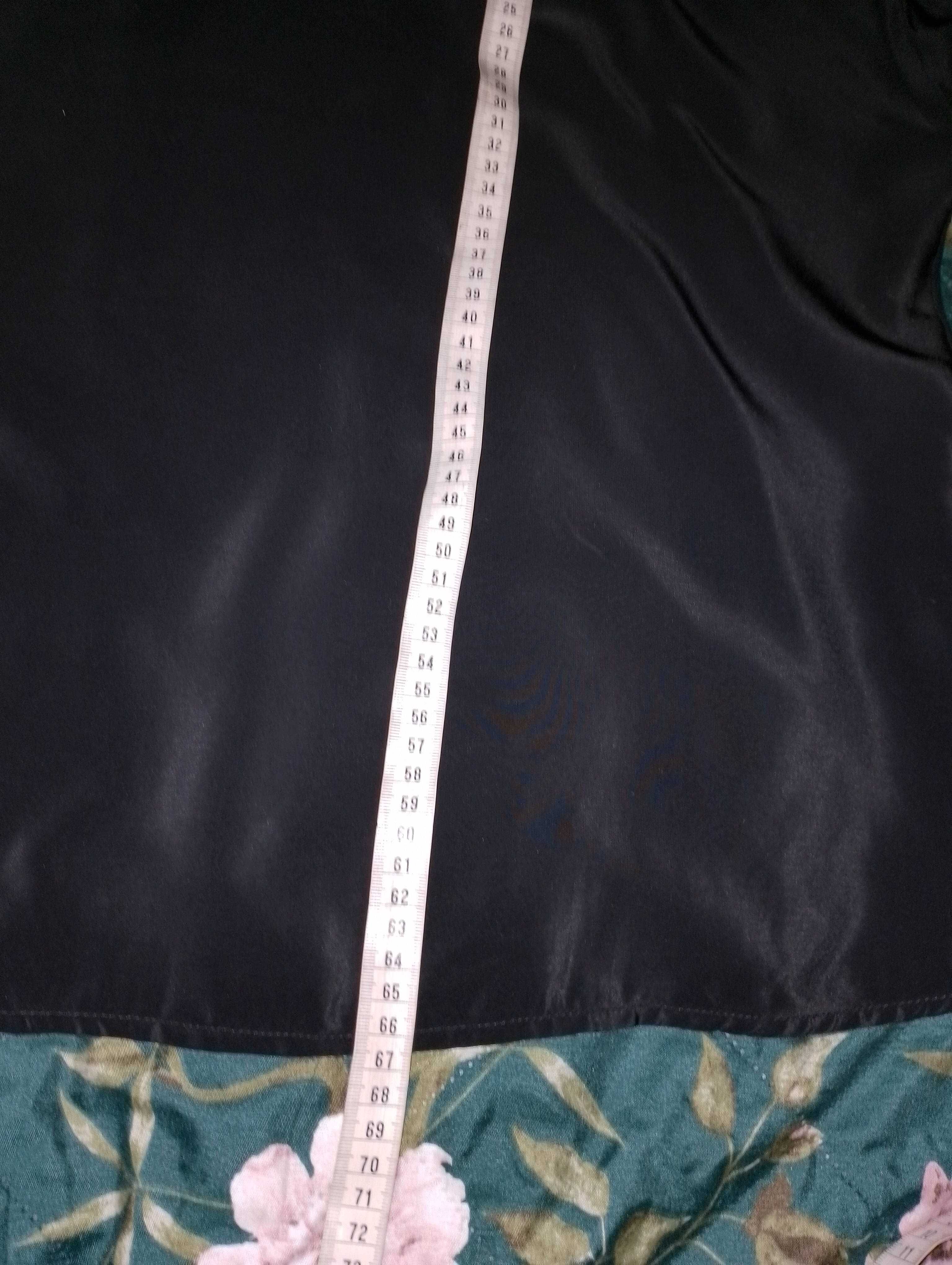 Bluzka damska czarna koszulowa plus size