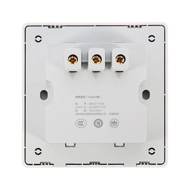 Умная розетка Xiaomi Aqara Wall Outlet Socket ZigBee (QBCZ11LM)