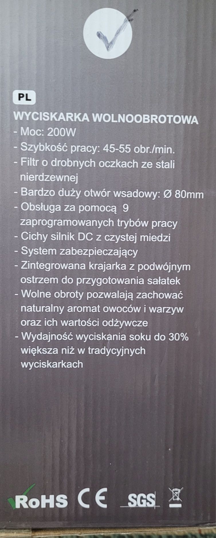 Wyciskarka wolnoobrotowa wielofunkcyjna
