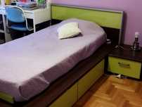 Cama de solteiro com colchão
