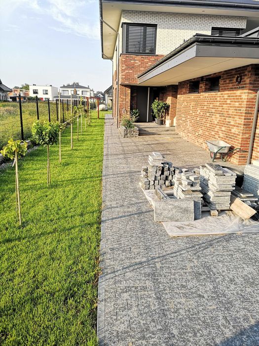 PROMOCJA! Kostka brukowa Granitowa cięta Labradoryt  na podjazd