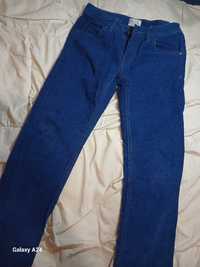 Теплі вельветові сині джинси