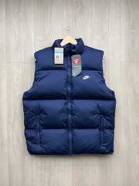 Оригінал Жилет Nike (M) Club Puffer Vest Куртка Пуховик FB7373-410