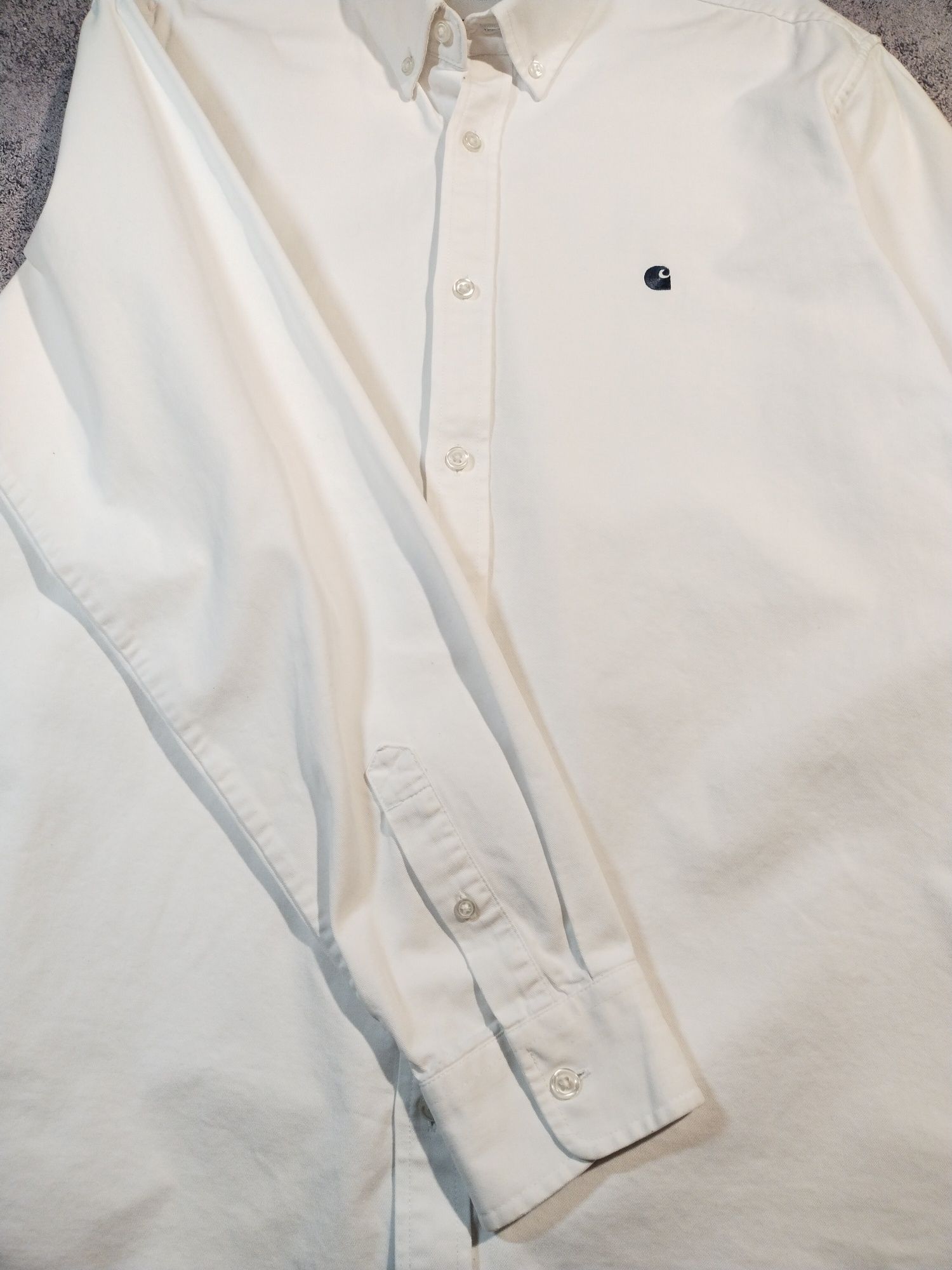 Carhartt WIP L/S Madison Shirt біла рубашка