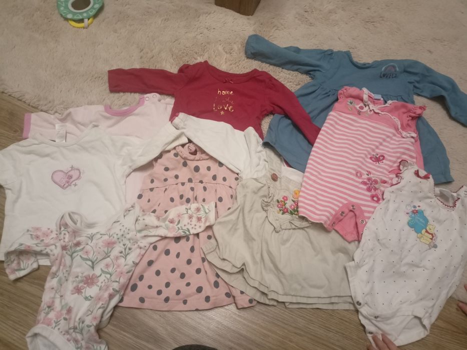 Ubrania dla dziewczynki 56-68 paka paczka ubrań