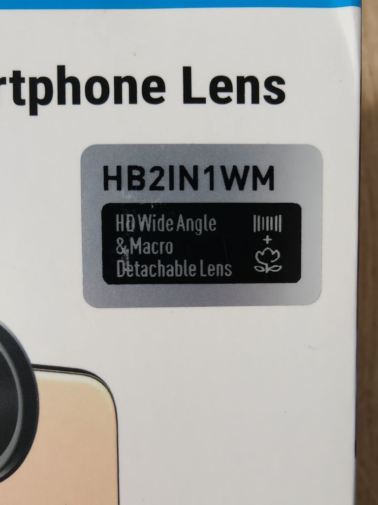 Soczewka Apexel 2w1 Macro+Szeroki kąt