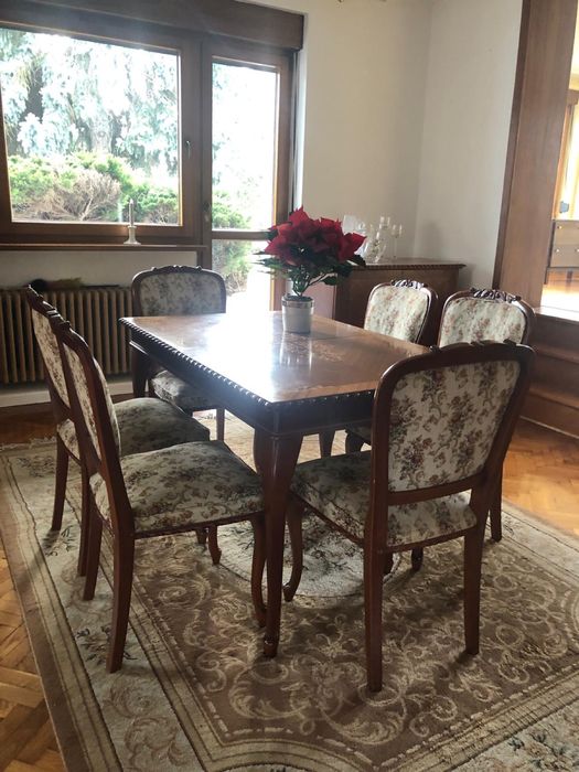 Meble do jadalni z zestawem wypoczynkowym (komplet) PROMOCYJNA cena