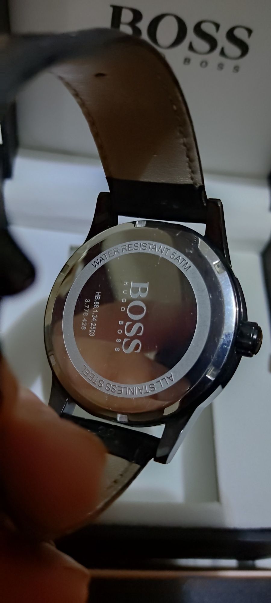 Relógio Hugo Boss quartz grande