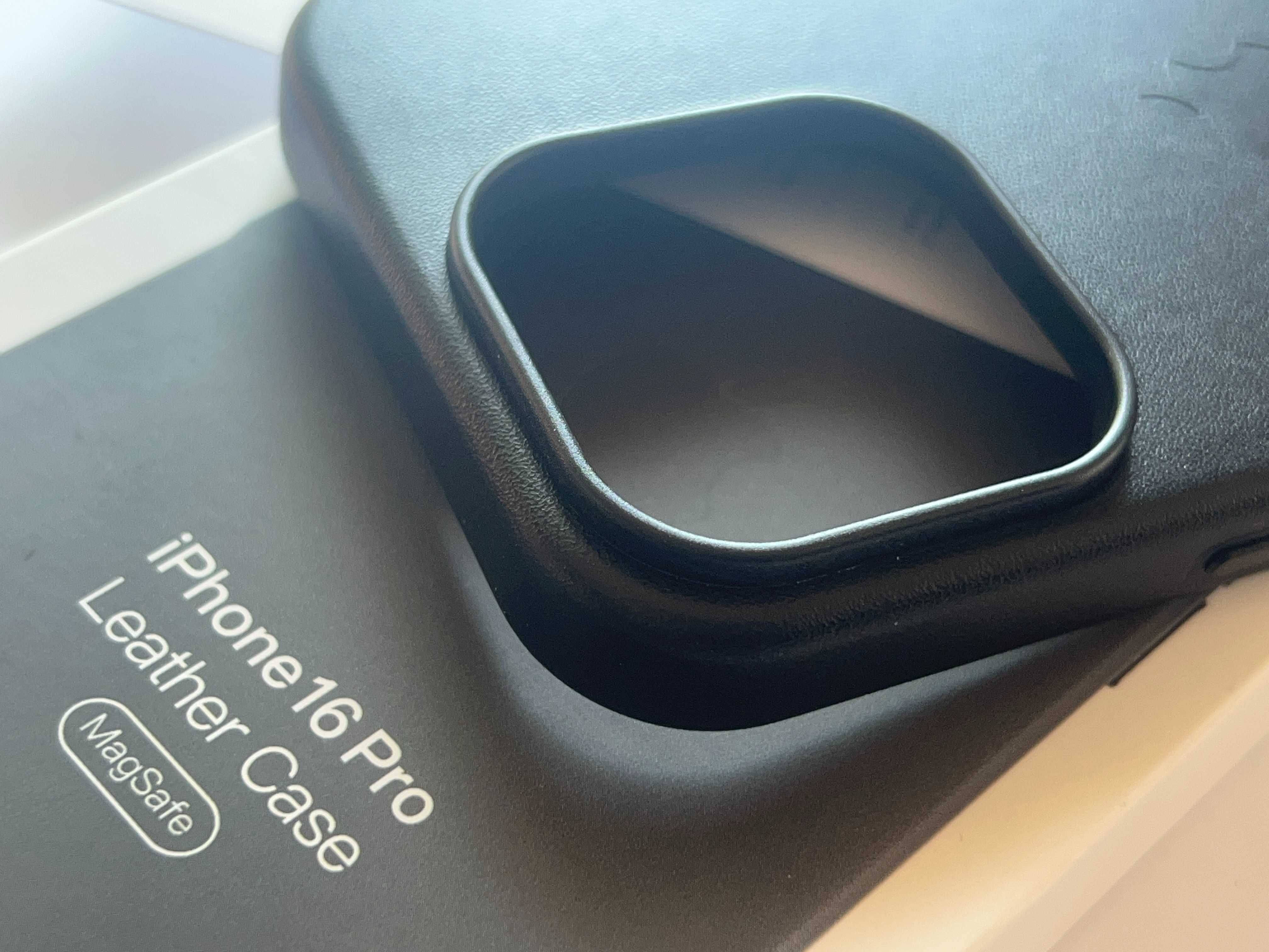 Etui iPhone Case 16 PRO do Apple oryginalne Czarne Skórzane MagSafe