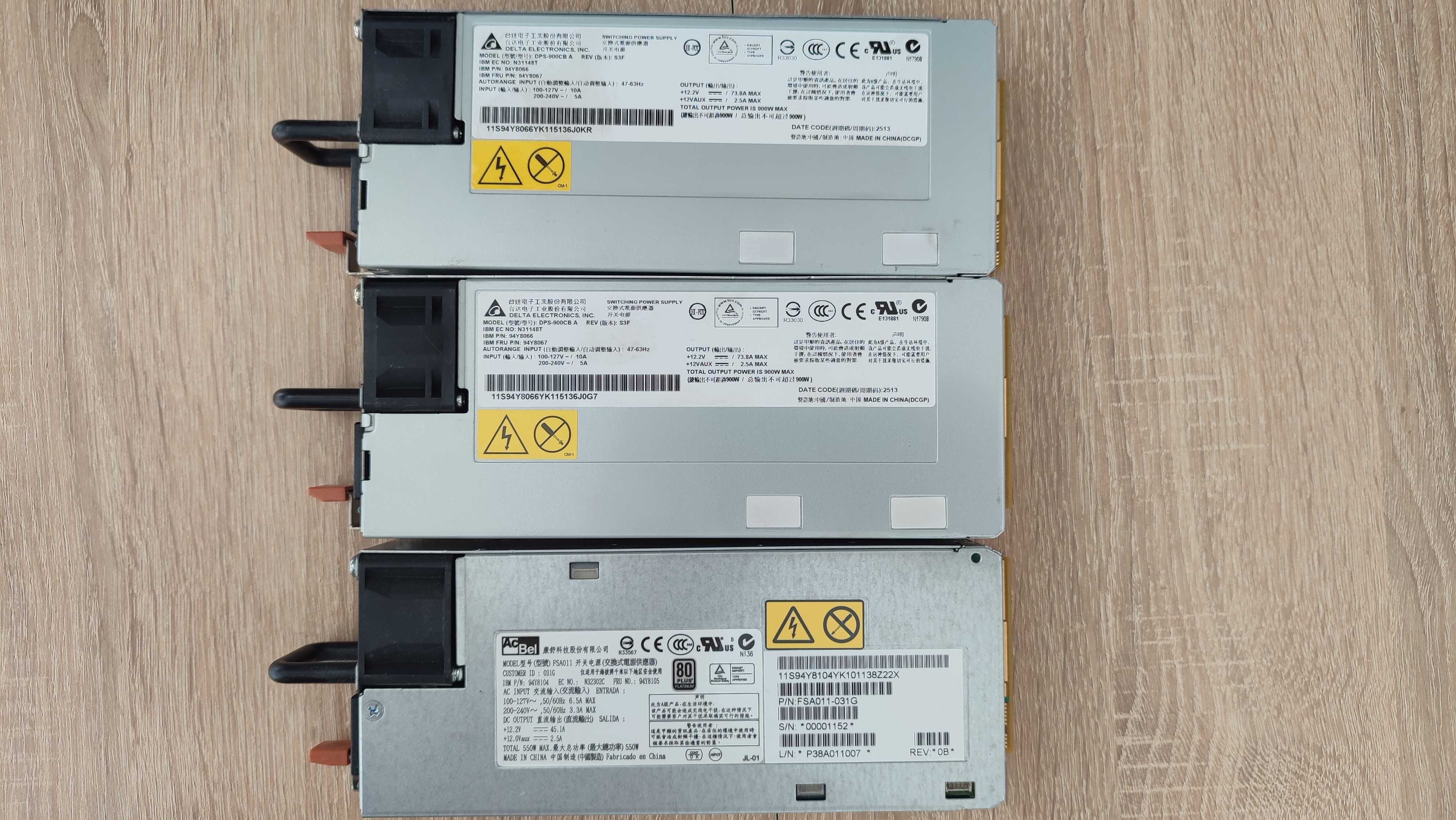IBM x3550 x3650 M4 Delta DPS-900CB A 900W 94Y8066 94Y8067 FSA011-031G