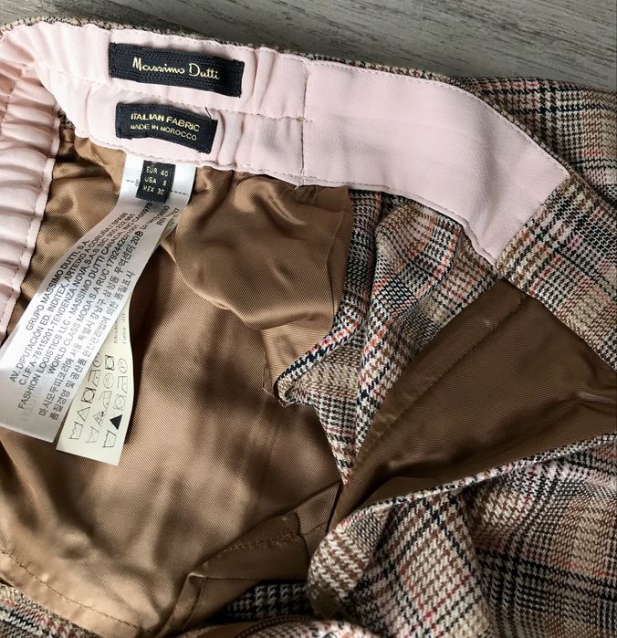 Calças curtas axadrezadas (Massimo Dutti, tamanho 40)