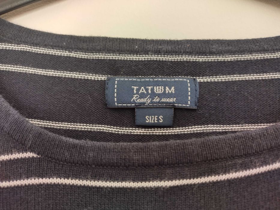 Cienki sweter męski w paski, Tatuum, r. S