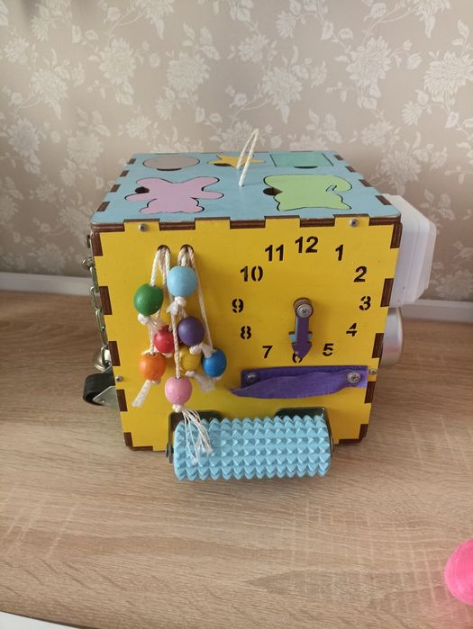 Бізікуб, розвиваюча іграшка, для малят. Вкладиші