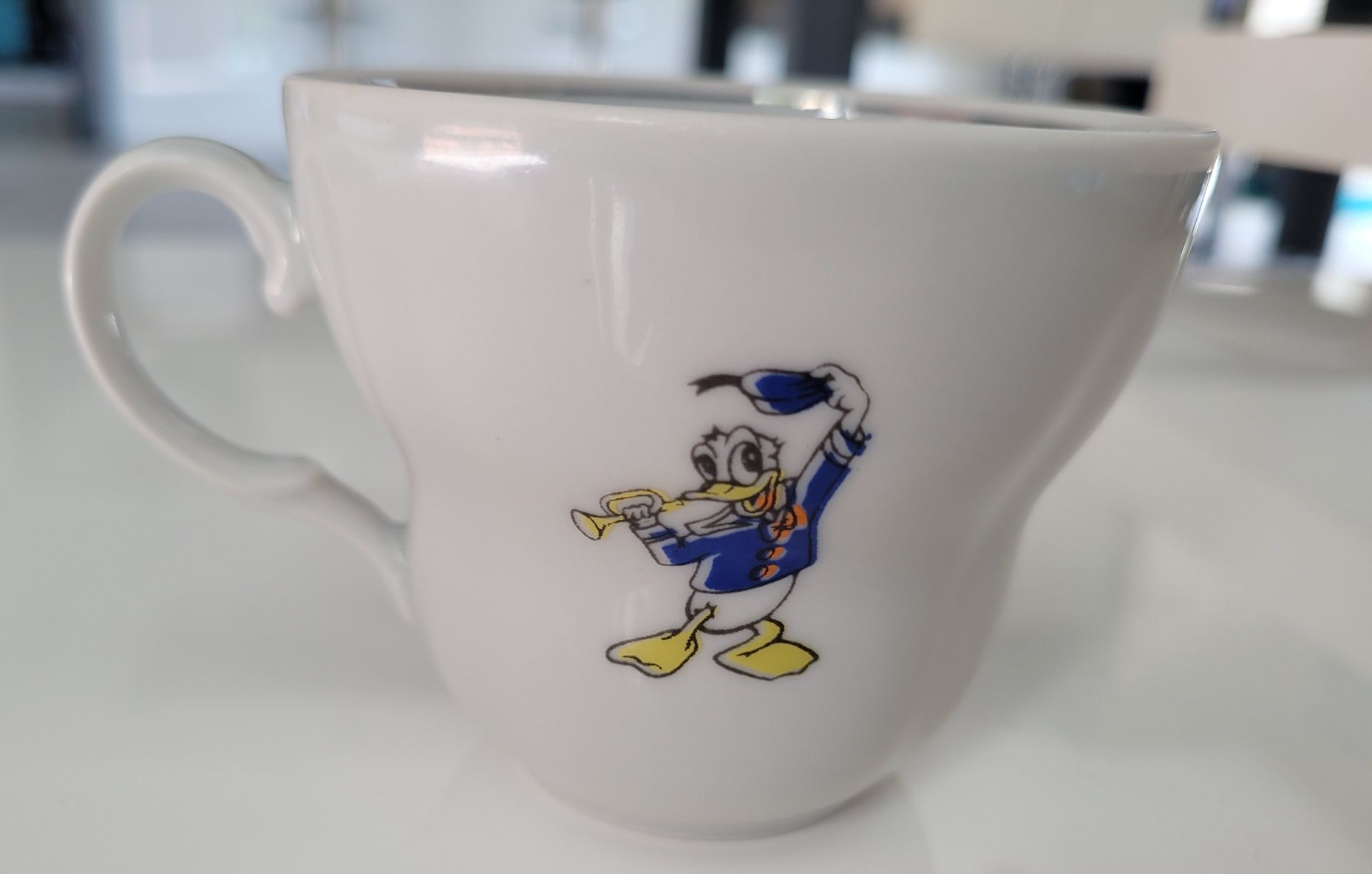 Kubek filiżanka Kaczor Donald Disney porcelana lata 60-70 Bogucice