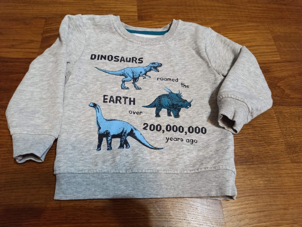 Bluza chłopięca jurassic park dinozaury 98 cm 2-3 lata