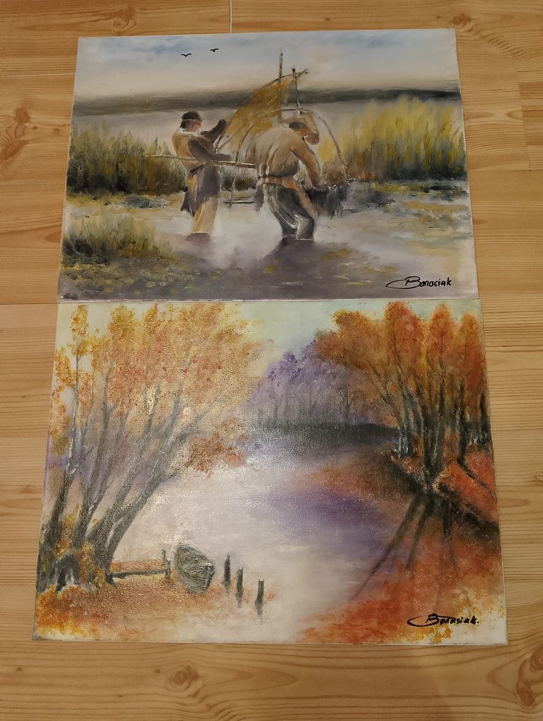 Obrazy malowane na płótnie 45/60 cm