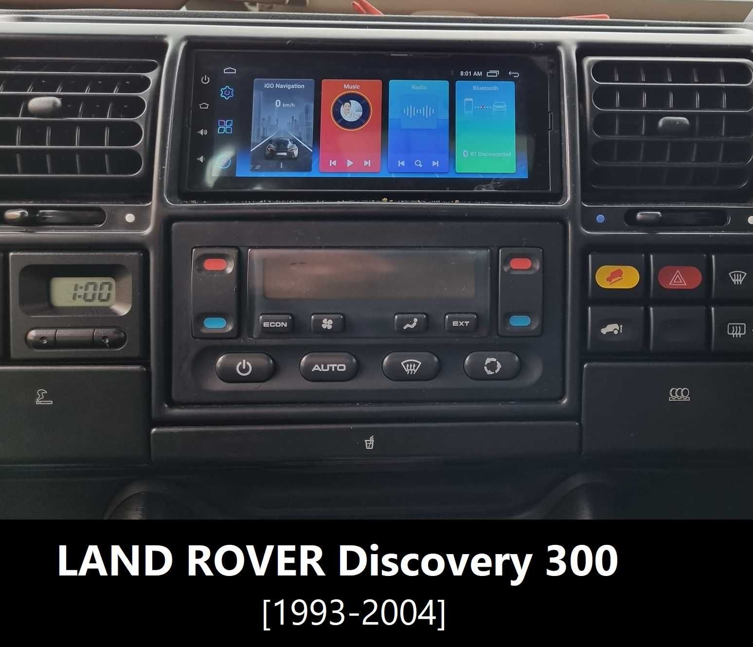 Rádio 1DIN • LAND ROVER • Defender / Freelander / Discovery • Android