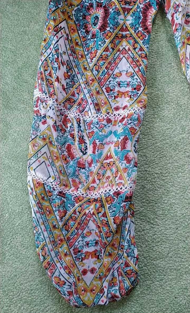 Блуза-туника из шелка в восточном стиле Monsoon, размер ХL
