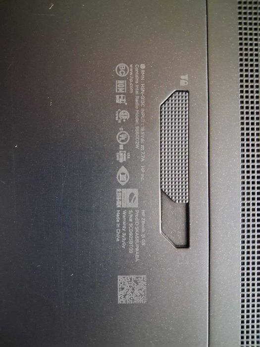 Робоча станція-монстр HP ZBook 15 G5  i7-8850H  64GB RAM Quadro P1000