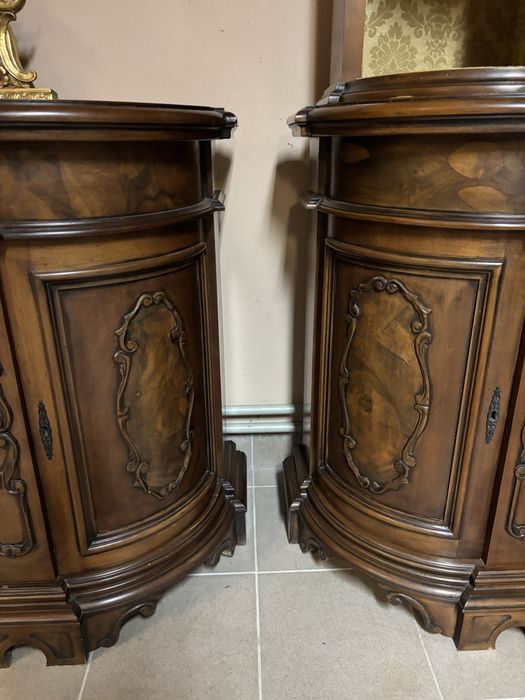 Stylowy Włoski Zestaw Komplet Komoda + Witryna Kredens meble stylowe