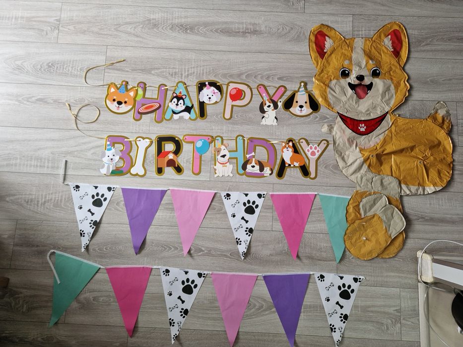 Dekoracje na urodziny pieskowe pies pieski