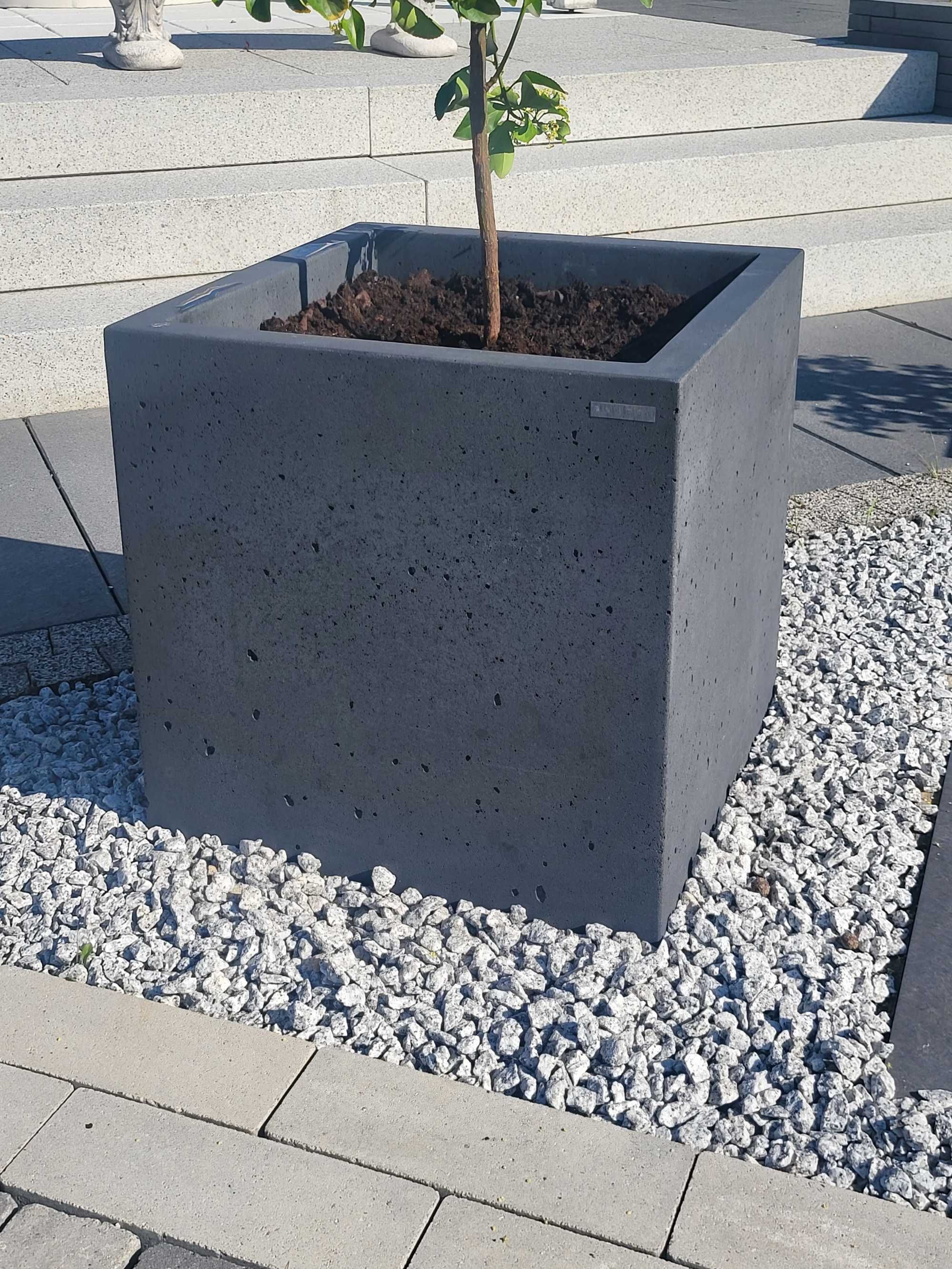 Donica betonowa 50x50x50 cm, beton architektoniczny PRODUCENT!