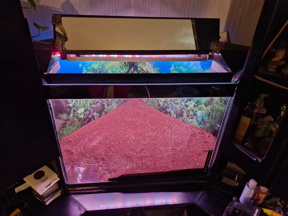 Akwarium ok. 200l TANIO! Z osprzętem i podłożem!