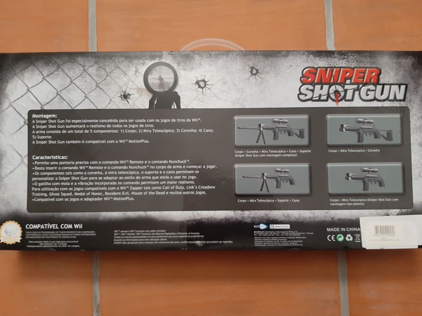 Sniper shot gun compatível com Wii