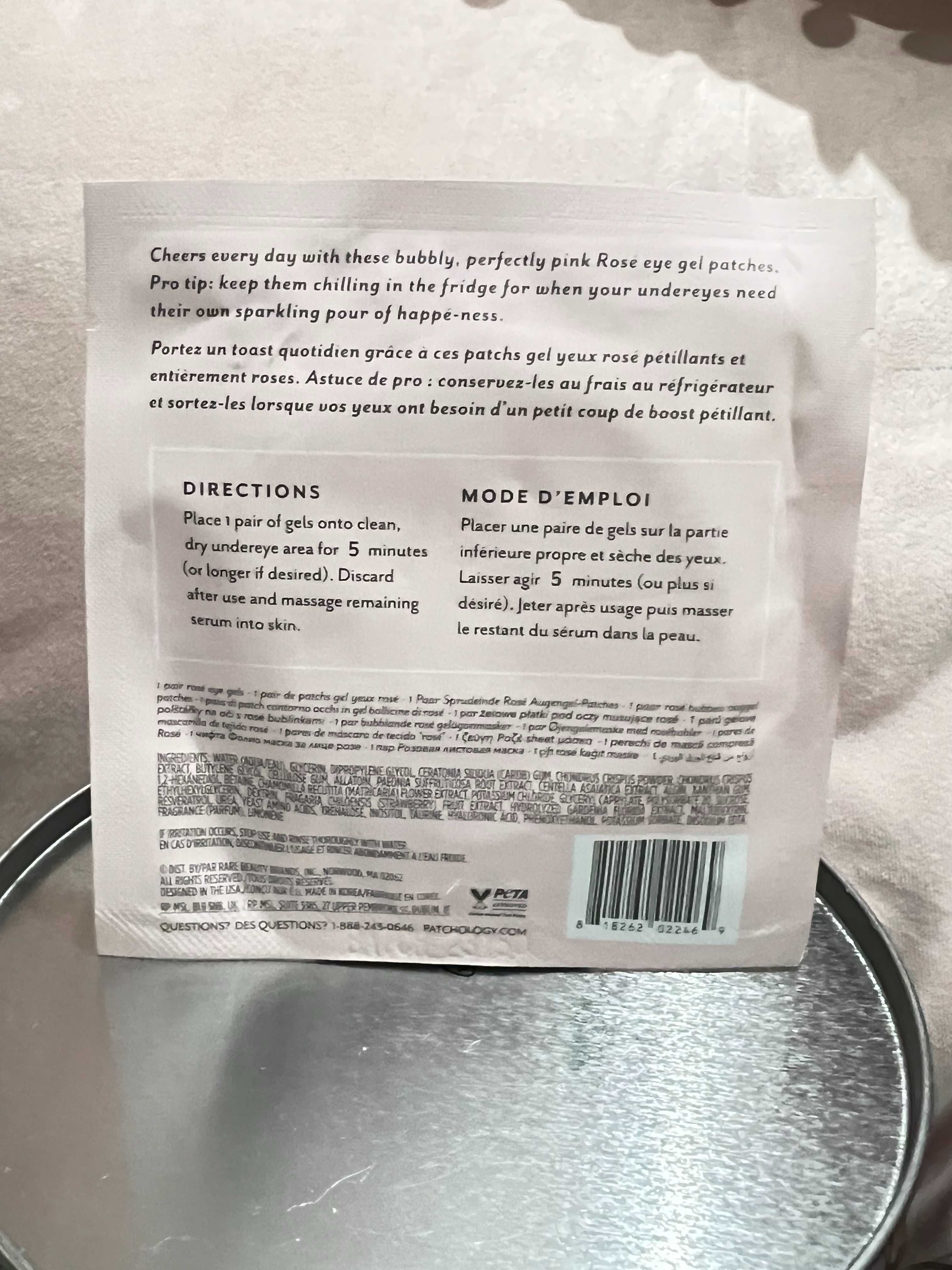 PATCHOLOGY Serve Chilled – Żelowe płatki pod oczy rosé nowe