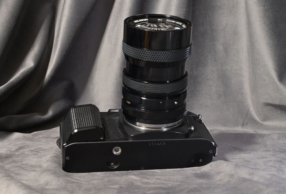 KONICA Plus lampa, pasek i baterie SUPER OBIEKTYW 2.5-3.5!