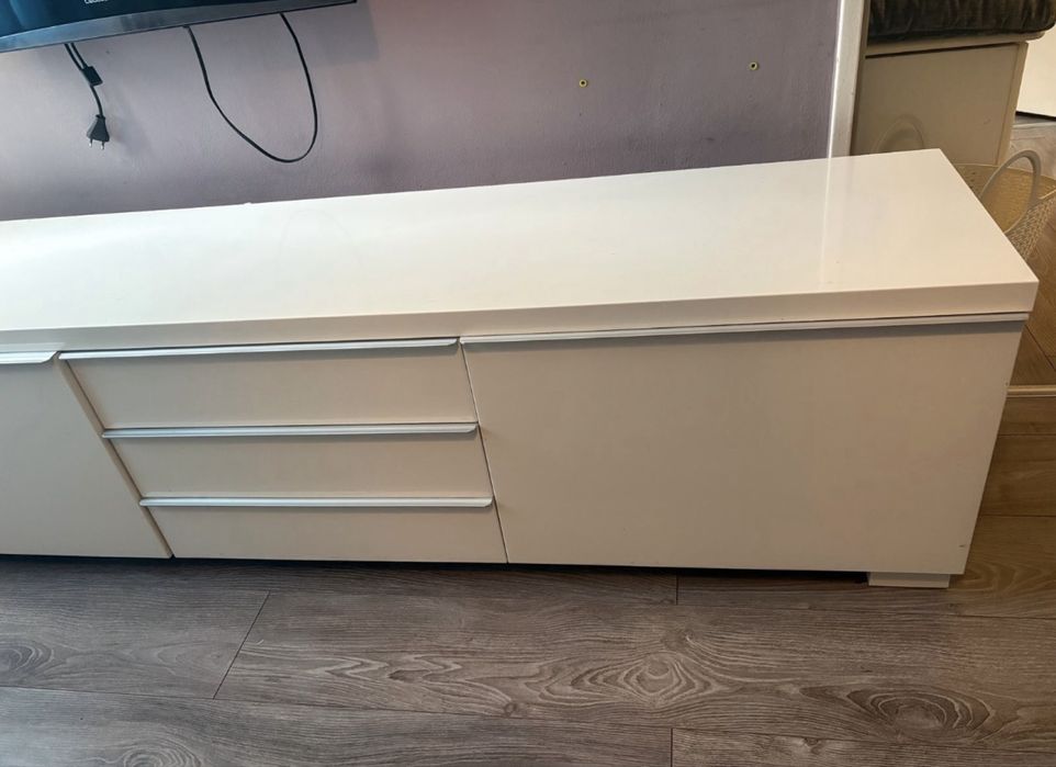 Szafka RTV IKEA BESTA biała – 180 cm