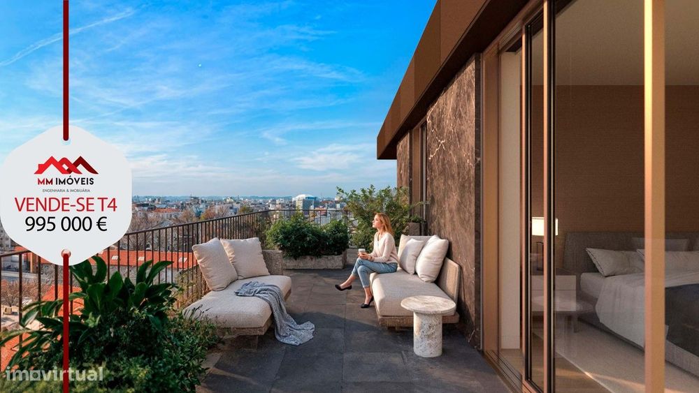 Apartamento T4 | Varanda | Garagem | Arrecadação | Luxo | Praia | Mato