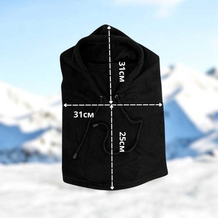 Флісовий шарф - капюшон. Хомут зимовий. Шапка зимова.