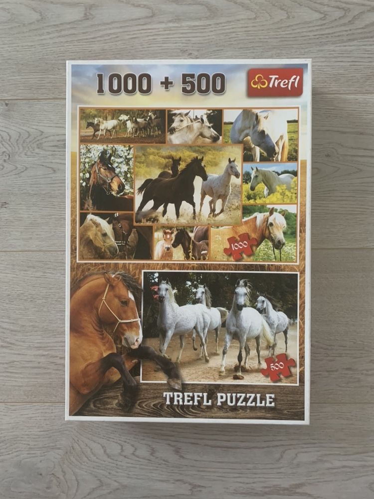 Puzzle konie Trefl, stan idealny