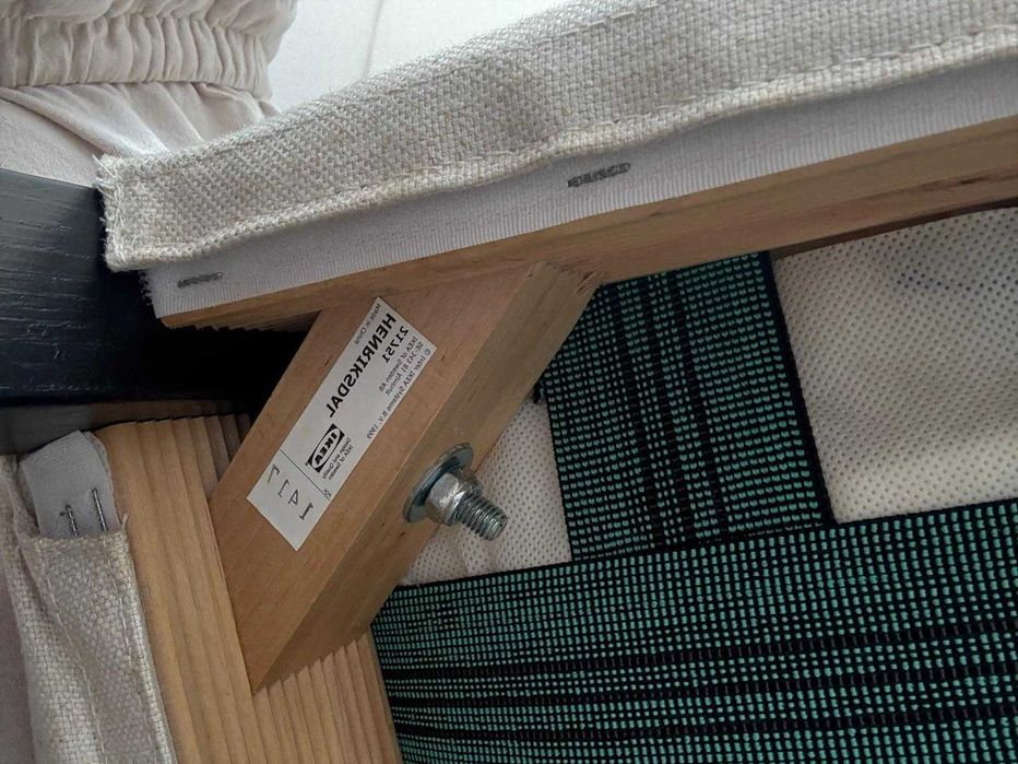 Conjunto mesa Bjursta + 6 cadeiras c/capa Henriksdal | IKEA