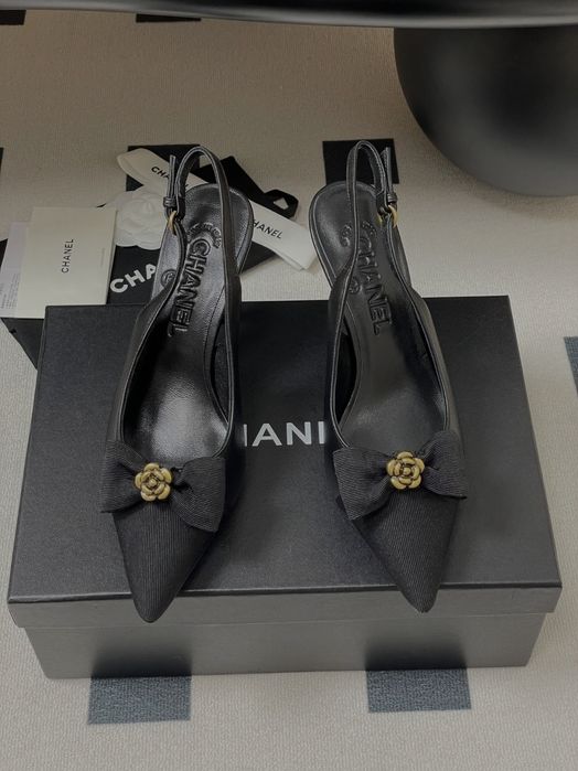 Slingback z kokardą, rozmiary 35-42