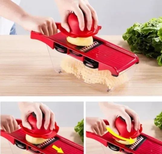 Овощерезка - мультислайсер Mandoline Slicer 6 in 1 · Терка – шинковка