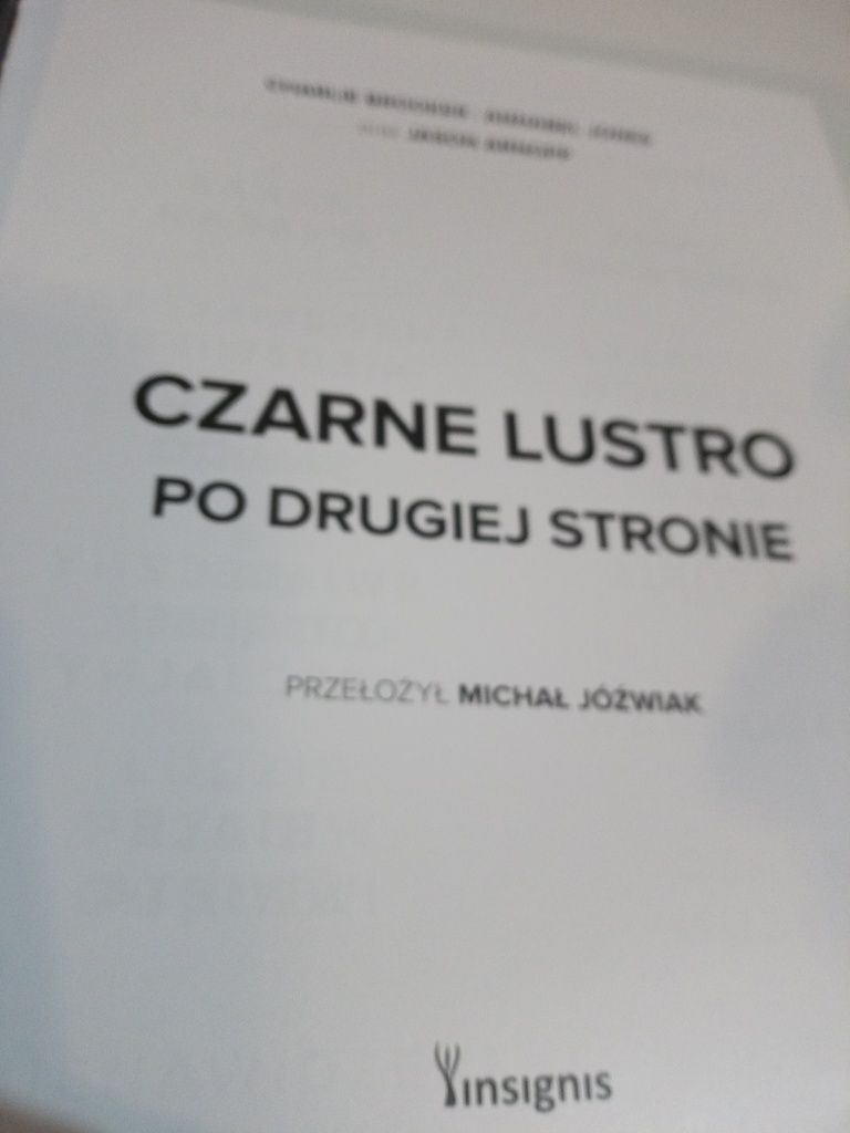 Czarne lustro Po drugiej stronie -Jones, Brooker Charlie.