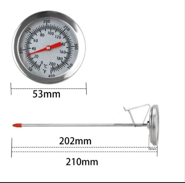 Градусник термометр со щупом из нержавеющей стали для кухни, барбекю