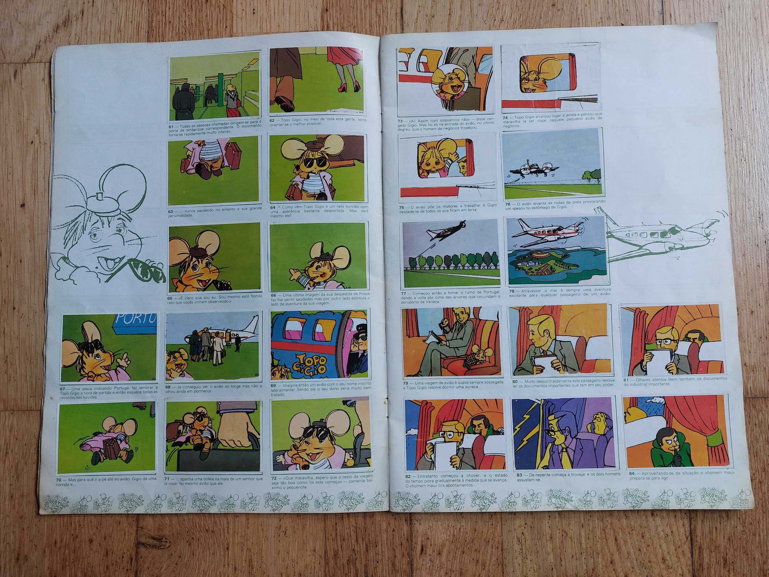 Caderneta de cromos Topo Gigio - Completa