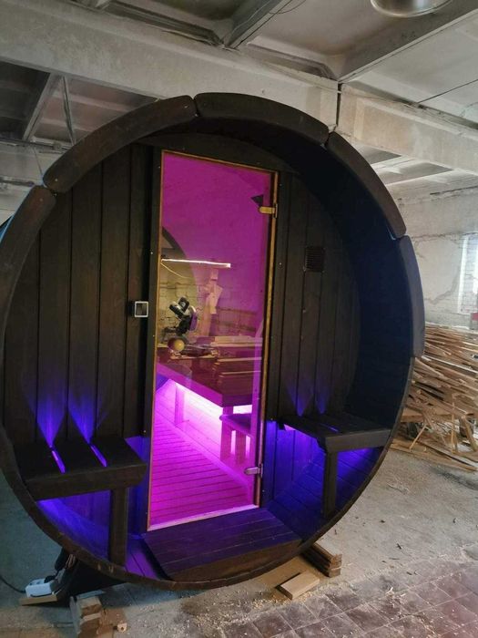 Sauna Ogrodowa 300 cm Spa Balia Jacuzzi Spa Basen Led